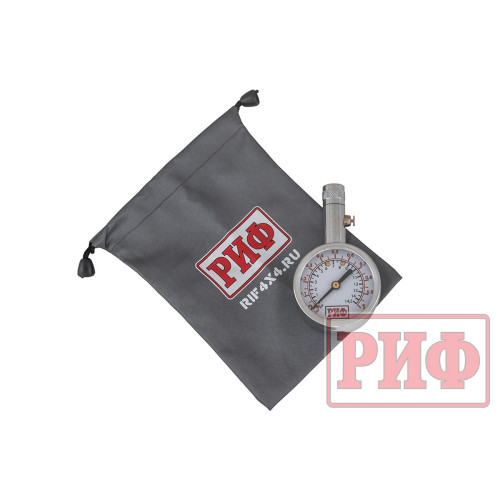 Манометр РИФ (серебро) от 0 до 1 атм.