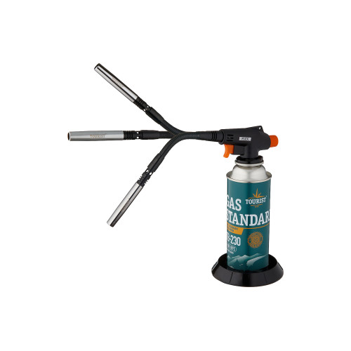 Резак газовый TOURIST FLEX с пьезоподжигом, гибкое сопло паяльного типа.