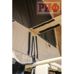 Палатка на крышу автомобиля РИФ Soft RT02-140, тент песочный