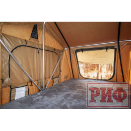 Палатка на крышу автомобиля РИФ Soft RT02-140, тент песочный