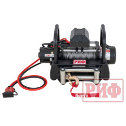 Лебёдка переносная РИФ 12000 c площадкой и проводами (стальной трос)