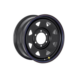 Диск усиленный Тойота Ниссан стальной черный 6x139,7 8xR17 d110 ET+25 (треугольник мелкий) (уценка)