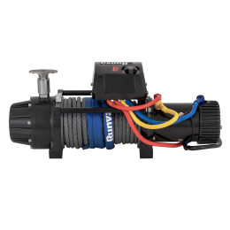 Лебёдка автомобильная электрическая 12V Runva 9500 lbs 4350 кг высокоскоростная, влагозащищенная, комбинированный роспуск, синтетический трос 