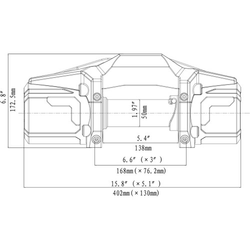 Лебёдка автомобильная электрическая 12V Runva 6000 lbs 2722 кг (стальной трос)