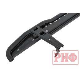 Пороги РИФ силовые Toyota Land Cruiser Prado 120 черные