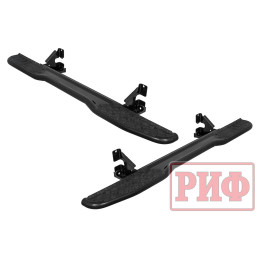 Пороги РИФ силовые Toyota Land Cruiser Prado 120 черные