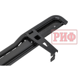 Пороги РИФ силовые Toyota Land Cruiser Prado 120 черные