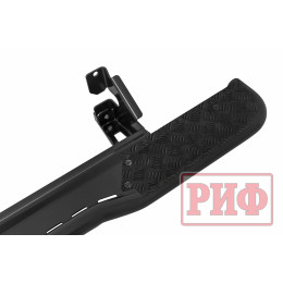 Пороги РИФ силовые Toyota Land Cruiser Prado 120 черные