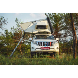 Палатка на крышу автомобиля РИФ Hard RT03-165, корпус черный, тент серый