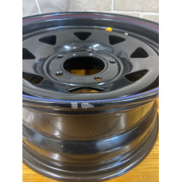 Диск усиленный для ВАЗ НИВА стальной черный 5x139,7 7xR15 d98,5 ET+25 (треугольник) уценённый