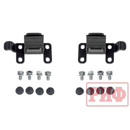 Бампер РИФ силовой задний Toyota Tundra 2007-09.2013 с квадратом под фаркоп, 2-мя калитками, фонарями, подсветкой номера 