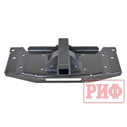 Площадка РИФ под лебедку в штатный бампер УАЗ Патриот 2015+ с квадратом под фаркоп