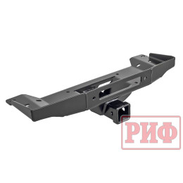 Площадка РИФ под лебедку в штатный бампер УАЗ Патриот 2015+ с квадратом под фаркоп