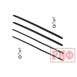 Крышка кузова РИФ для Sollers ST6, роллета раздвижная с электроприводом 1538х1606 мм, алюминиевая, черная