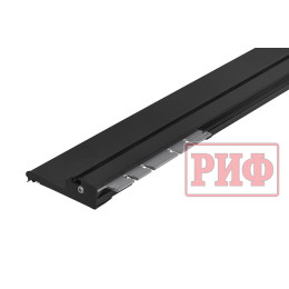 Крышка кузова РИФ для Sollers ST6, роллета раздвижная с электроприводом 1538х1606 мм, алюминиевая, черная