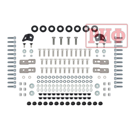 Багажник экспедиционный (платформа) алюминиевый РИФ 1250x1510 мм для ВАЗ Нива (с крепежом)