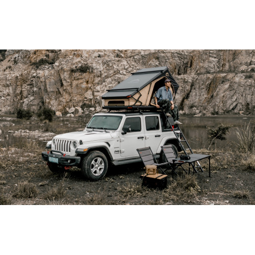 Палатка на крышу автомобиля Wild Land Bush Cruiser 120 V2 Pro, с лестницей