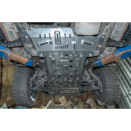 Защита Falcon радиатора, картера, РК, КПП для Tank 300 Off-road version, расширен., алюминиевая. 8 мм