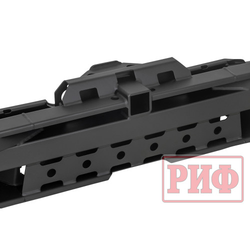 Бампер РИФ силовой задний JAC T6, SOLLERS ST6 с квадратом под фаркоп и фонарями