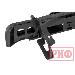 Бампер РИФ силовой задний JAC T6, SOLLERS ST6 с квадратом под фаркоп и фонарями