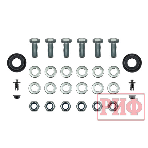 Бампер РИФ силовой задний JAC T6, SOLLERS ST6 с квадратом под фаркоп и фонарями