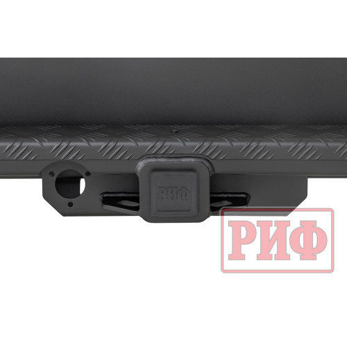 Бампер РИФ силовой задний JAC T6, SOLLERS ST6 с квадратом под фаркоп и фонарями