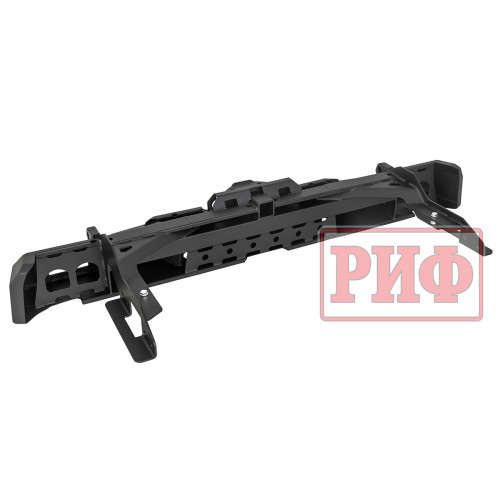 Бампер РИФ силовой задний JAC T6, SOLLERS ST6 с квадратом под фаркоп и фонарями