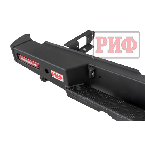 Бампер РИФ силовой задний JAC T6, SOLLERS ST6 с квадратом под фаркоп и фонарями