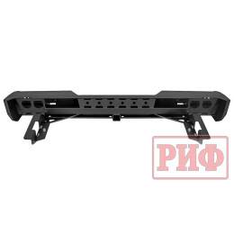 Бампер РИФ силовой задний JAC T6, SOLLERS ST6 с квадратом под фаркоп и фонарями