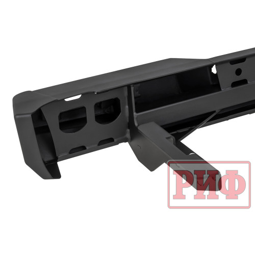 Бампер РИФ силовой задний JAC T6, SOLLERS ST6 с квадратом под фаркоп и фонарями