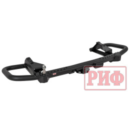 Бампер РИФ силовой задний Toyota Land Cruiser 200 2007-2015 c квадратом под фаркоп и калиткой, стандарт