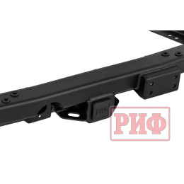 Бампер РИФ силовой задний Toyota Land Cruiser 200 2007-2015 c квадратом под фаркоп и калиткой, стандарт