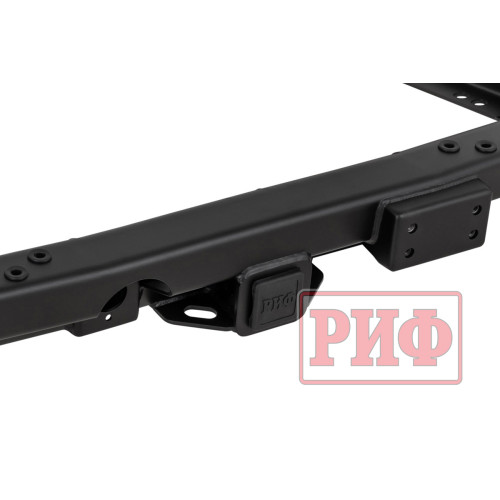 Бампер РИФ силовой задний Toyota Land Cruiser 200 2007-2015 c квадратом под фаркоп и калиткой, стандарт