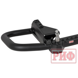 Бампер РИФ силовой задний Toyota Land Cruiser 200 2007-2015 c квадратом под фаркоп и калиткой, стандарт