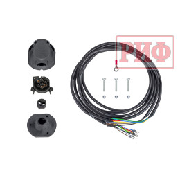 Бампер РИФ силовой задний Toyota Land Cruiser 200 2007-2015 c квадратом под фаркоп и калиткой, стандарт