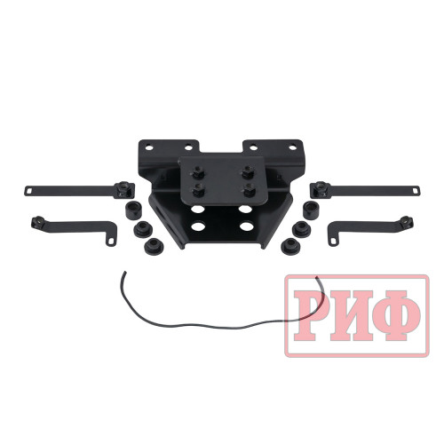 Бампер РИФ силовой задний Toyota Land Cruiser 200 2007-2015 c квадратом под фаркоп и калиткой, стандарт