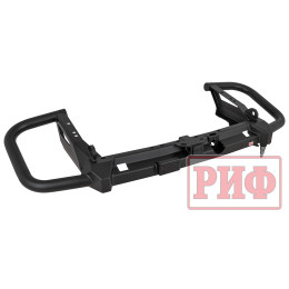 Бампер РИФ силовой задний Toyota Land Cruiser 200 2007-2015 c квадратом под фаркоп и калиткой, стандарт