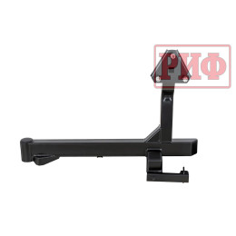 Бампер РИФ силовой задний Toyota Land Cruiser 200 2007-2015 c квадратом под фаркоп и калиткой, стандарт