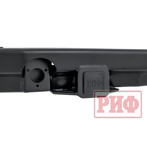 Бампер РИФ силовой задний Toyota Land Cruiser 200 2007-2015 c квадратом под фаркоп и калиткой, стандарт