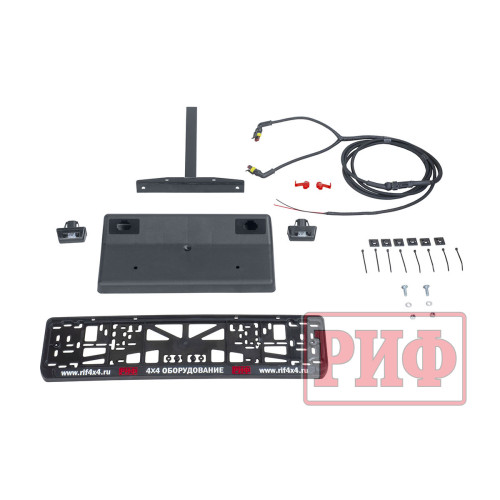 Бампер РИФ силовой задний Toyota Land Cruiser 200 2007-2015 c квадратом под фаркоп и калиткой, стандарт