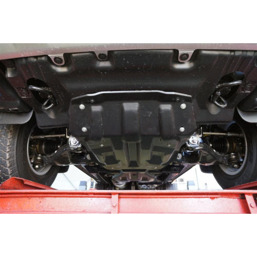 Защита картера, КПП и РК Toyota Hilux 2.5TD/3.0TD 2012+  (композит 10 мм)