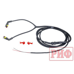 Бампер РИФ силовой задний Isuzu D-MAX (2012-2021) с квадратом под фаркоп и фонарями, стандарт