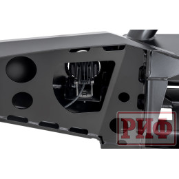 Бампер РИФ силовой передний Toyota Land Cruiser Prado 120 c доп. фарами, центральной дугой, защитой бачка омывателя