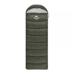 Мешок спальный Naturehike U150, 220х75 см, (ТК: +11C), (правый), темно-зеленый