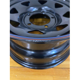 Диск усиленный УАЗ стальной черный 5x139,7 8xR16 d110 ET+15 (треуг. мелкий)(уценка)