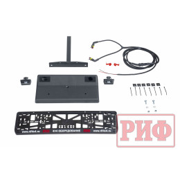 Бампер РИФ силовой задний Toyota Hilux 2015+ с площадкой под лебёдку, квадратом под фаркоп, калиткой, подсветкой номера