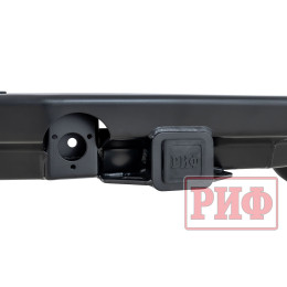 Бампер задний силовой/защита штатного бампера РИФ Nissan Patrol Y62 c квадратом под фаркоп