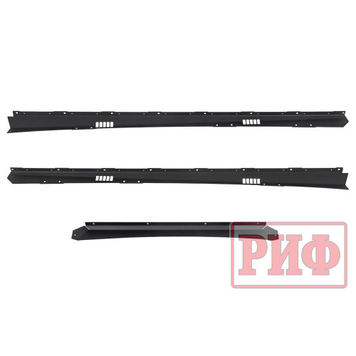 Багажник экспедиционный (платформа) алюминиевый РИФ 1150x2080 мм для Toyota Land Cruiser Prado 150 (с крепежом)