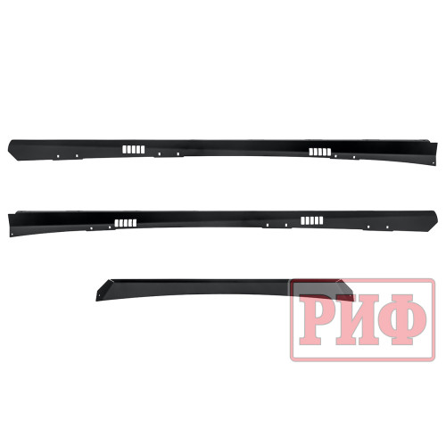 Багажник экспедиционный (платформа) алюминиевый РИФ 1150x2080 мм для Toyota Land Cruiser Prado 150 (с крепежом)