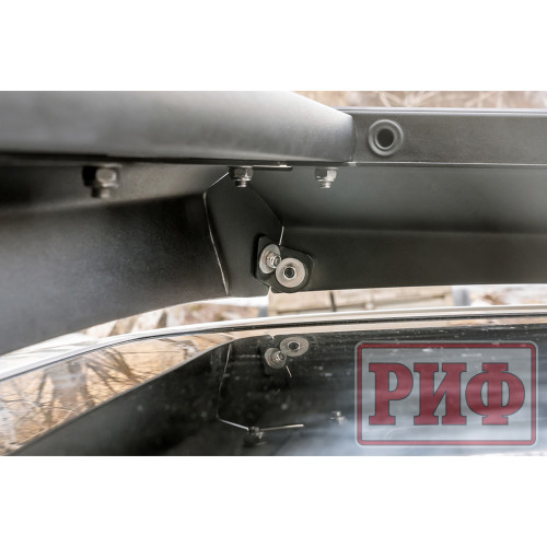 Багажник экспедиционный (платформа) алюминиевый РИФ 1150x2080 мм для Toyota Land Cruiser Prado 150 (с крепежом)